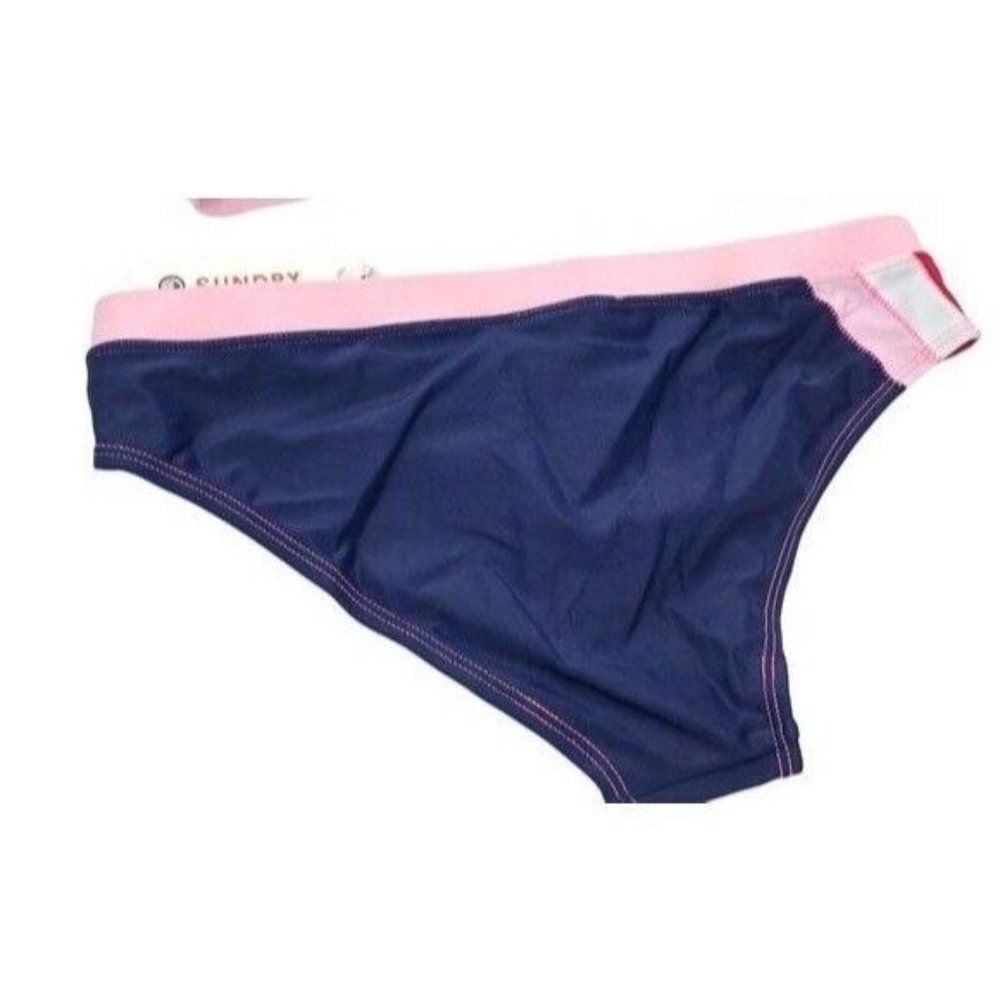 Sundry Bikini Bottom Size Large 3 Anthropologie Colorblock Mix & Match Sizes - Picture 9 of 10